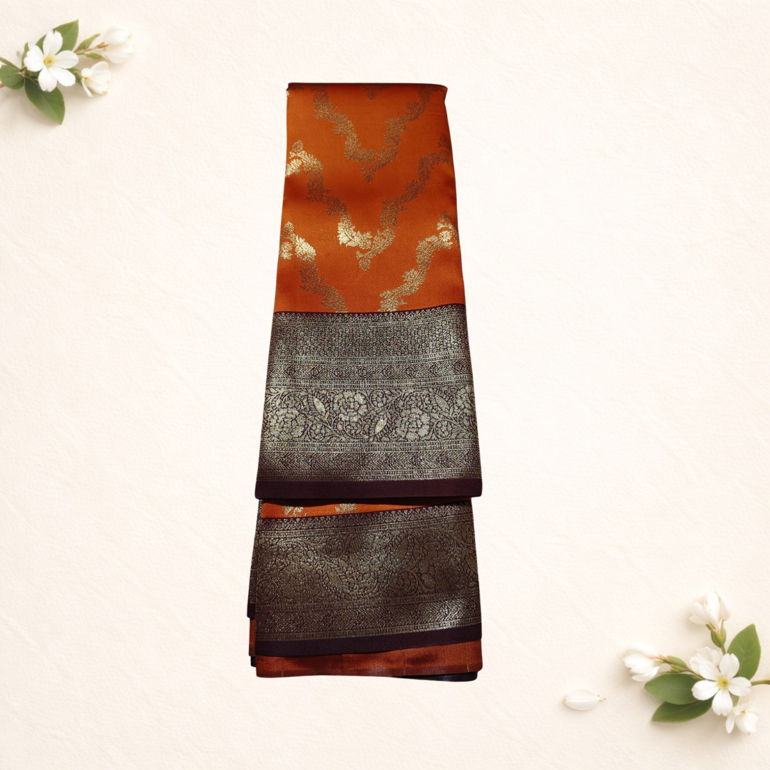 Banarasi necklace design top dye premium quality sarees  Contrast color blouse