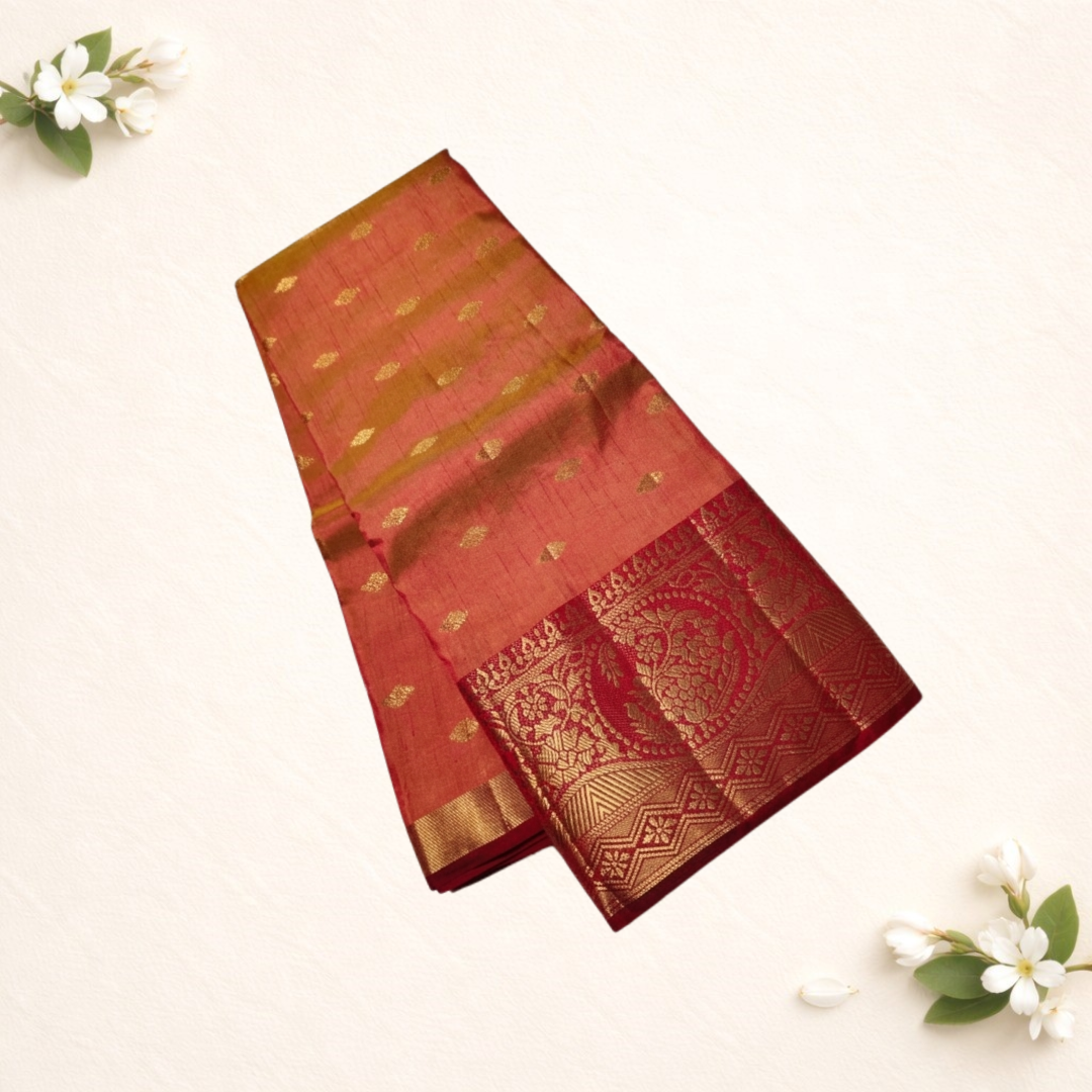 Tussar silk dual tone sarees