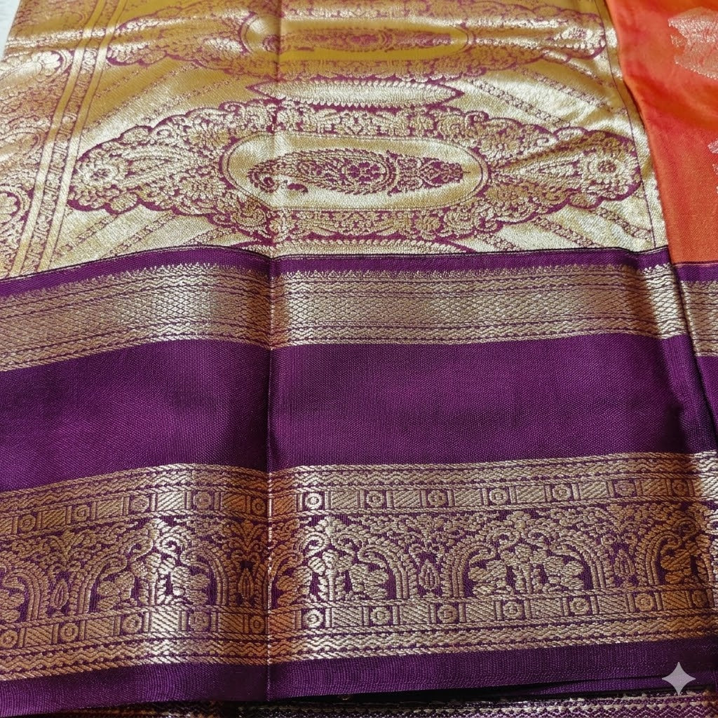 Soft Silk Saree with Bentex Rich Pallu