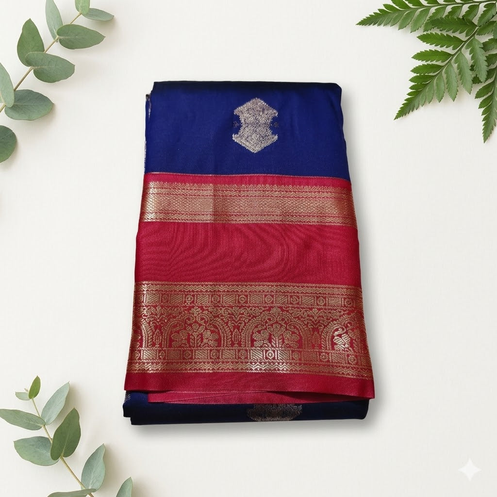 Soft Silk Saree with Bentex Rich Pallu