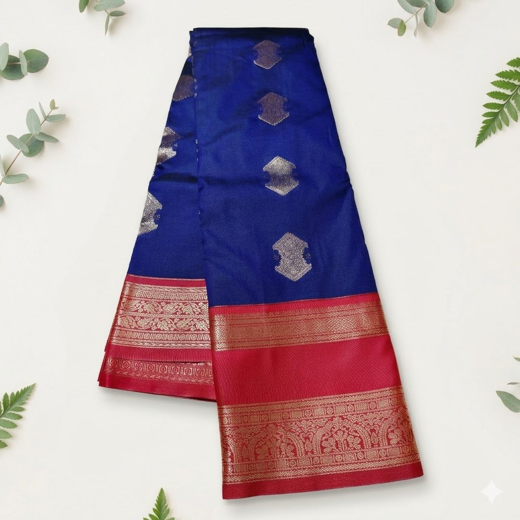 Soft Silk Saree with Bentex Rich Pallu