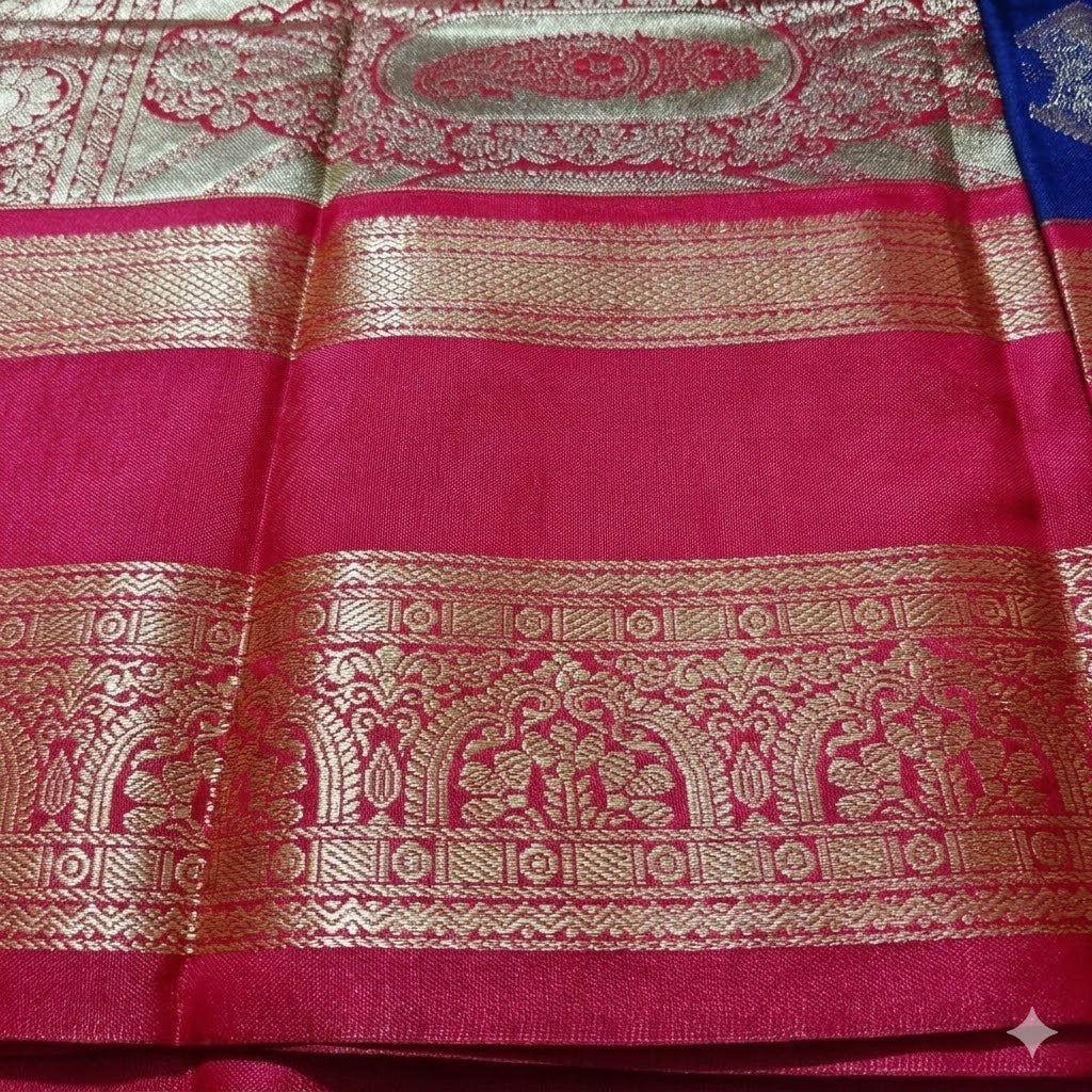Soft Silk Saree with Bentex Rich Pallu