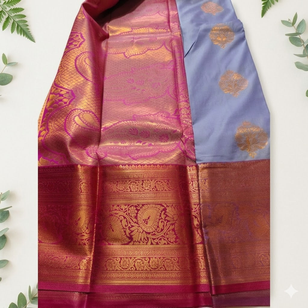 Kanchi Soft Silk Saree with Grand Pallu