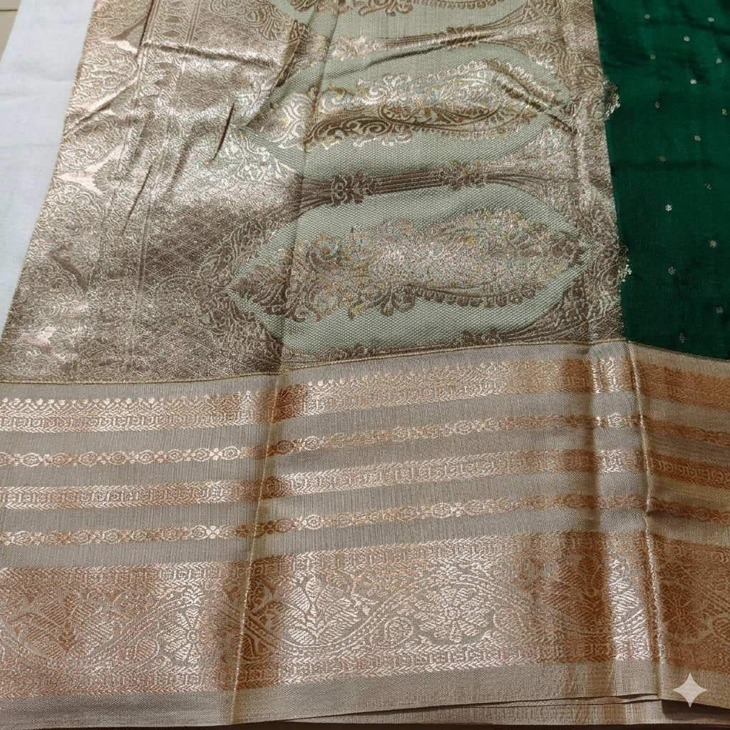 Tana Gadwal Saree Contrast Grand Pallu
