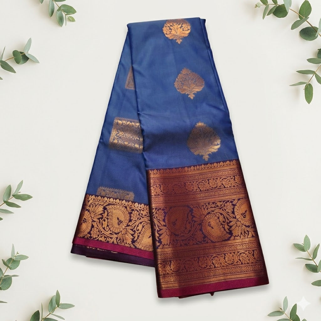 Kanchi Soft Silk Saree with Grand Pallu