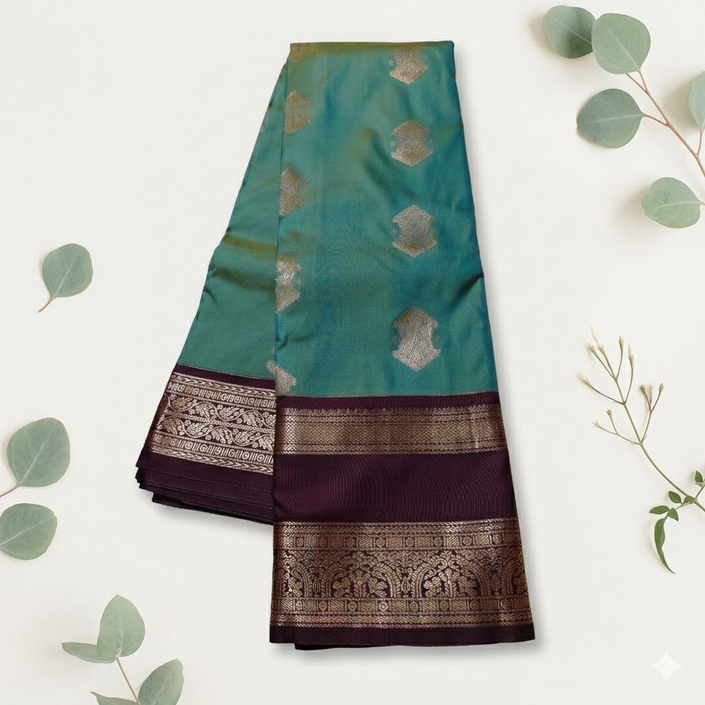 Soft silk saree bentex border with rich pallu