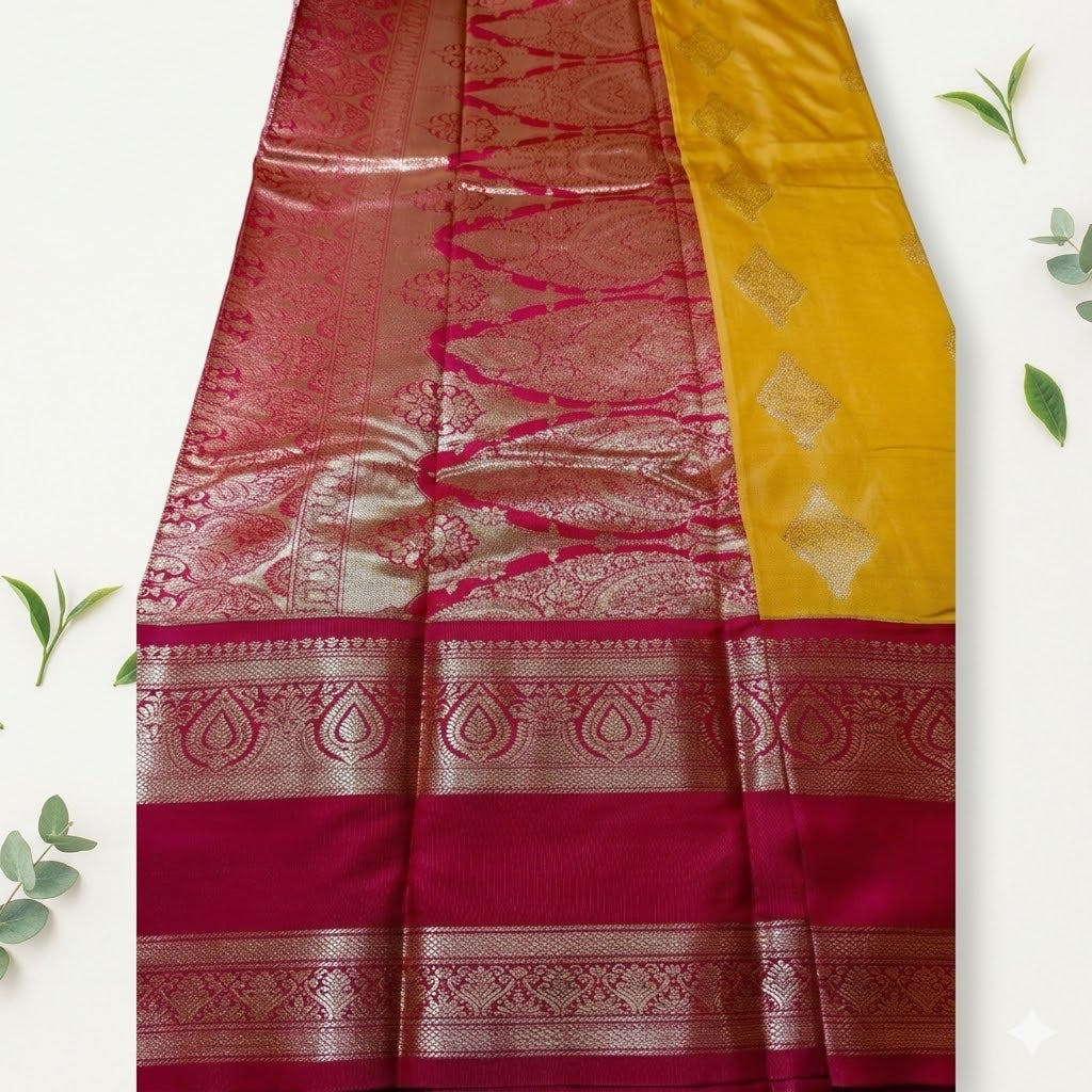 Soft Silk Saree with Bentex Rich Pallu