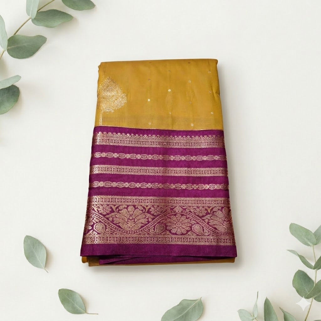 Tana Gadwal Saree Contrast Grand Pallu
